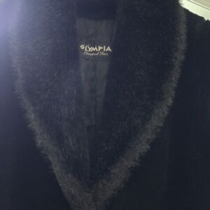 Women's Elegant Black Teddy Jacket
